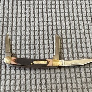 Old Timer Men's Black and Brass Pocket Knife